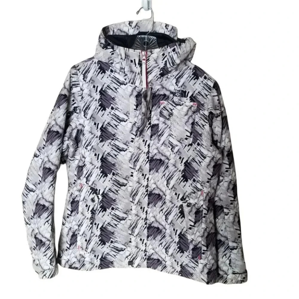The north face cryptic recco hyvent black white paint strokes M